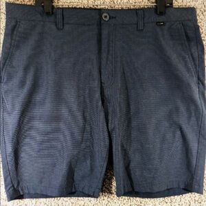 Men's Navy Textured Casual Shorts